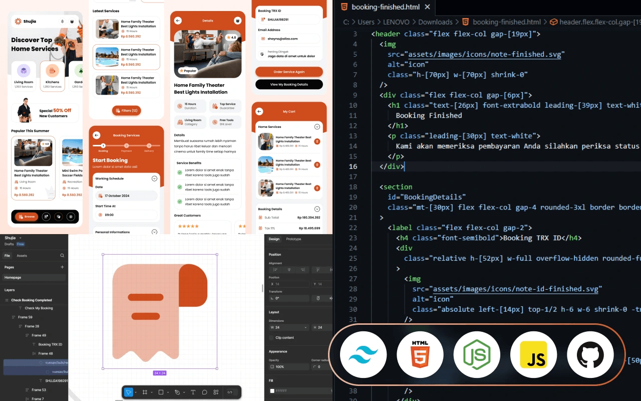 Class Ebook: Slicing HTML & Tailwind CSS - Shujia Platform Thumbnail